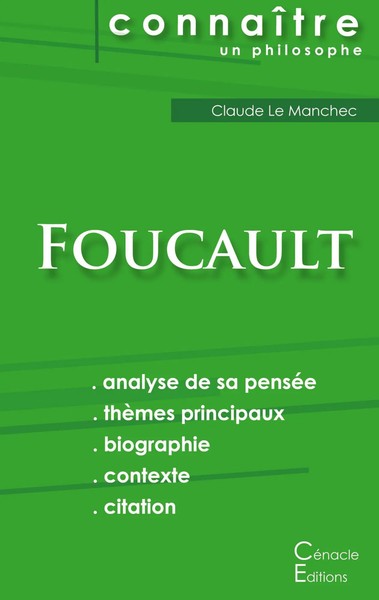 Comprendre Michel Foucault (Analyse ComplèTe De Sa PenséE) Michel Foucault Buch-image