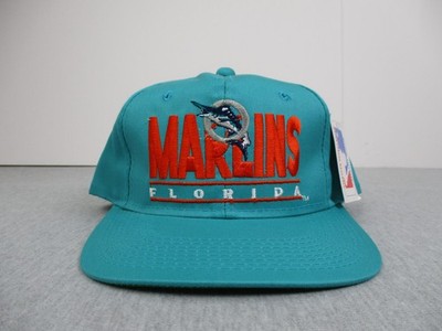 Vintage Florida Marlins Hat Cap Snap Back One Size Green MLB Baseball Youngan