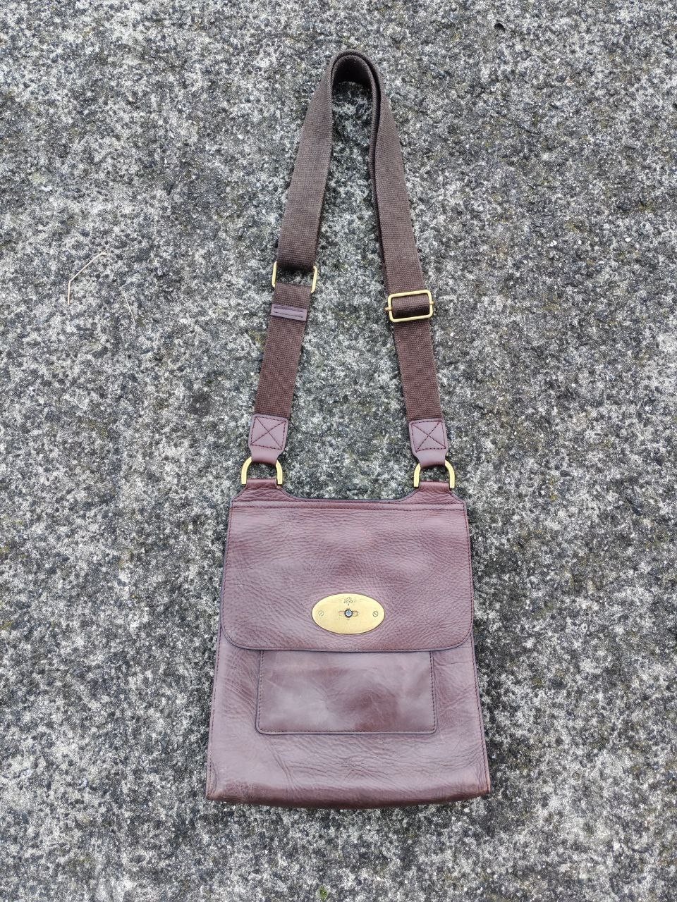 Mulberry Messenger Bag Vintage Pocket Men Leather Color Brown
