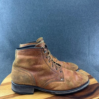 Cole Haan Marrón Roughout Service Botas de Encaje Suela Vibram Para Hombres 13 - Imagen 1 de 4