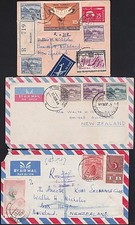 PAKISTAN 3 various airmail covers used to New Zealand......................D8978