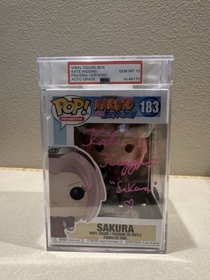 Sakura PSA Encased Gem Mint 10 Funko 183 Pop Naruto Autographed Kate Higgins