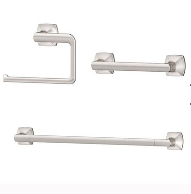 Pfister Vaneri 3-Piece Bathroom Hardware Set with Spot Defense Brushed Nickel 