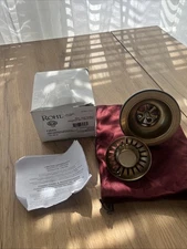 Rohl 738AG 3-1/2" Basket Strainer Kitchen Sink Accessories & Parts Antique *READ