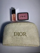 Dior Limited Edition Golden Glow Makeup Set Addict Lip Oil Rosy Glow blush NEW