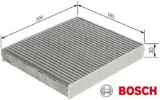 BOSCH 1987435570 Filter für Innenraumluft Innenraumfilter Filter für Subaru 