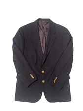 Polo University Club Ralph Lauren Navy Blazer Gold Buttons USA All Virgin Wool