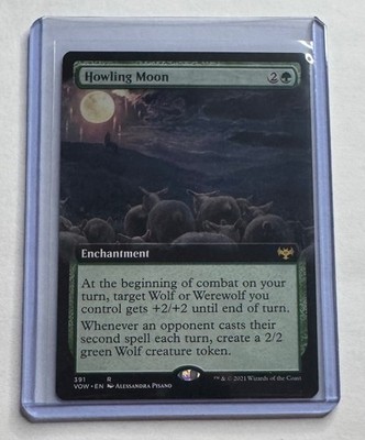 HOWLING MOON (EXTENDED ART) 391 INNISTRAD: CRIMSON VOW MAGIC: THE GATHERING NM/M