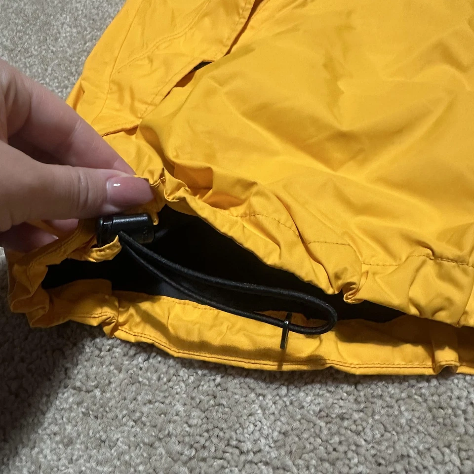 Vintage Columbia Jacket Mens Medium Yellow Black Hooded Ski Colorblock 90s - Image 3 of 4