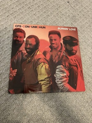 Con Funk Shun Burnin  Love LP 1986 Mercury 826 963-1 VG+ Funk Soul R&B