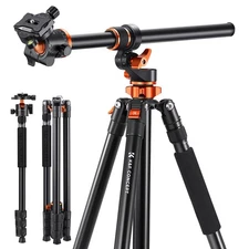 90''/230cm Ultra High Tripod,Horizontal Overhead Shooting Travel Tripods with...