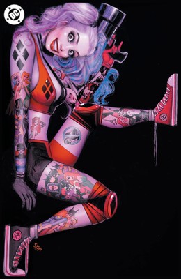 HARLEY QUINN #49 NATHAN SZERDY 616 TATTOO Virgin FOIL Variant C LTD 1000