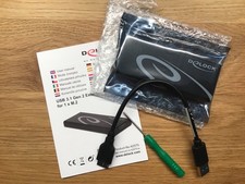 Delock 42570 Externes Gehäuse M.2 SSD Key B SATA USB 3.1