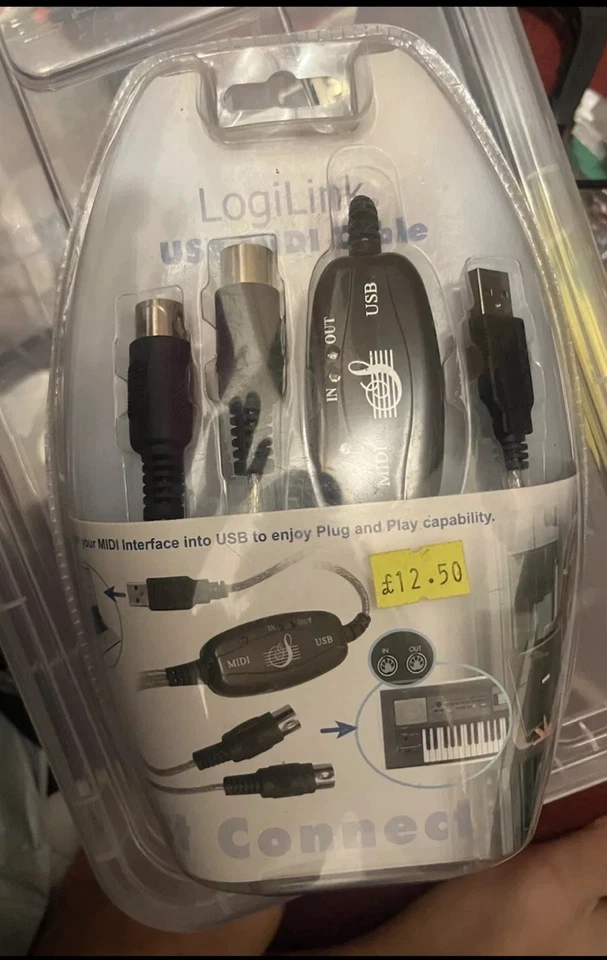 USB MIDI CABLE LOGILINK UA0037 (A/N UA0037) nuovo - Image 4 of 4