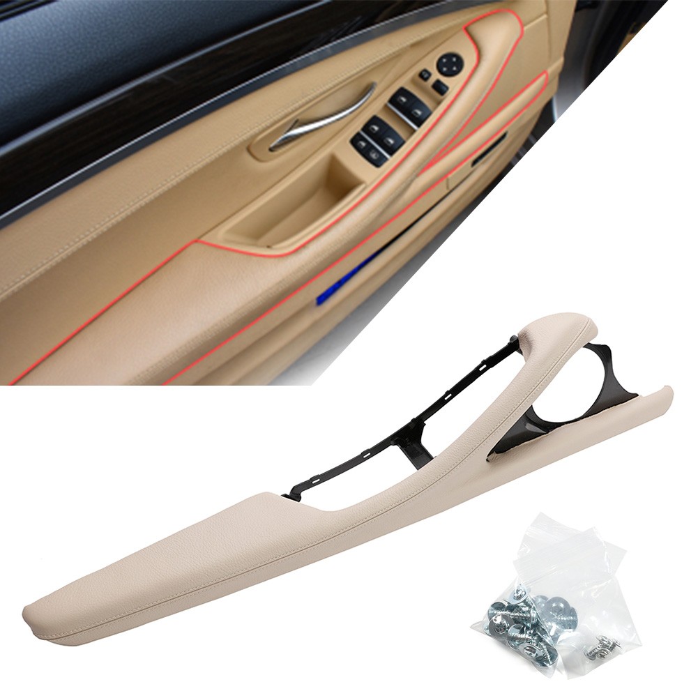 1pc Car Door Inner Handle Door Panel Trim For Bmw 5 Series F10 F11 F18 2010-2017 thumbnail 4