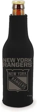 New York Rangers 2-Pack Zipper Bottle Tonal Black Beverage Insulator Neoprene...