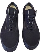Vans Old Skool Classic Tumble Black Mono Trainers UK12