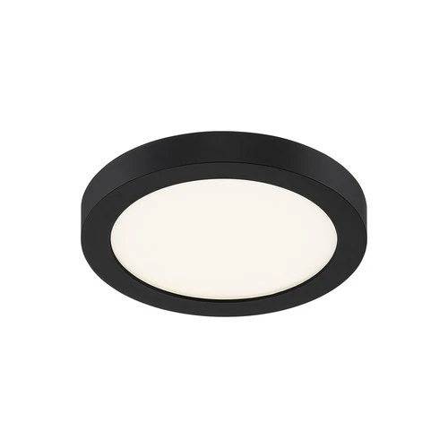 Quoizel OST1708 Outskirts 8"W LED Flush Mount Ceiling Fixture - Nickel - Picture 12 of 12