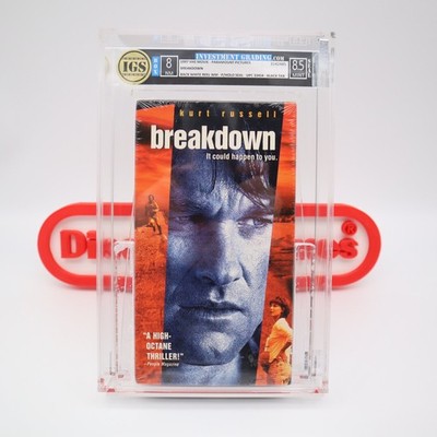 BREAKDOWN / BREAK DOWN KURT RUSSELL - IGS GRADED 8.0 BOX & 8.5 SEAL - NEW! (VHS)