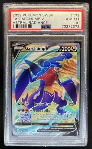 2022 Pokemon SWSH Astral Radiance Garchomp V Ultra Rare #178/189 PSA 10 GEM MINT