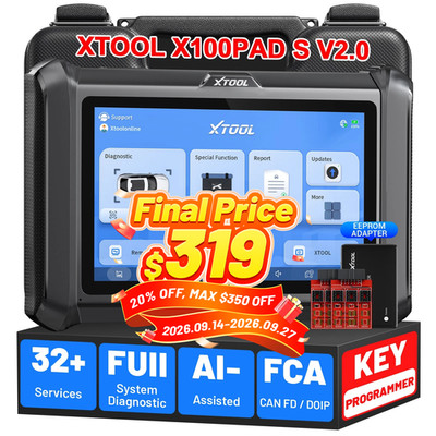  2026 XTOOL X100PAD S V2.0 Key Programmer AI-Assisted All System Diagnostic Tool