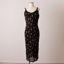 Vintage Camaieu floral print half-length camisole dress size L (women's)