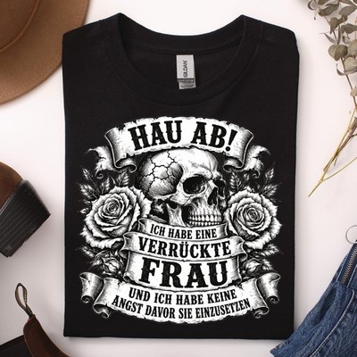Lustiges Skull Motiv mit Rosen Sarkasmus Geschenk für Männer, Partner & Ehemann