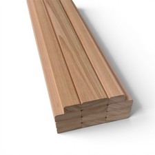 Red Grandis Bench Slats Set 1220mm Hardwood Garden Bench Slat Set Rounded Edges