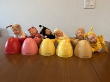 Anne Geddes Baby Doll Egg Lot RARE 6 Dolls