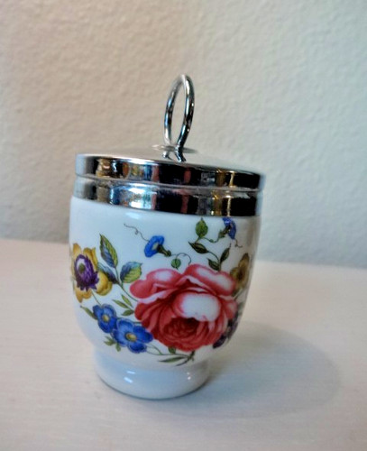 Vintage Staffordshire England Porcelain Egg Poacher