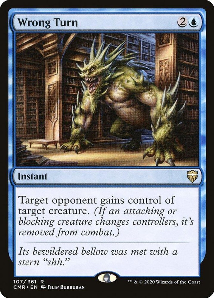 Wrong Turn 107 MTG Commander Legends R LP Foil