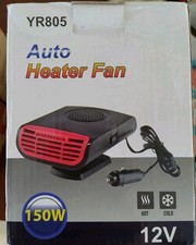 150W Portable Car Auto Heater 3s Windshield Defrost Defogger 12V Plug In Lighter