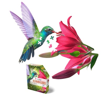 Madd Capp I Am Hummingbird 300-Piece Bird-Shaped Jigsaw Puzzle