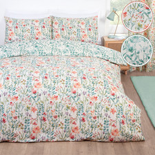 ILIV Duvet Cover Set Floral Bedding Reversible with Flowers Quilt Cover Bed Set