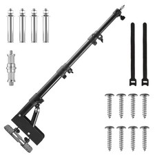 Ring Light Wall Mount with 45.7" Adjustable Boom Arm - Professional 360  Rota...