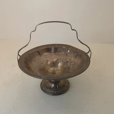 Vintage Webster Sterling Silver Plate Cement Loaded Compote Candy Nut Dish 140g