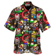 Super Mario Unisex Hawaiian Shirt