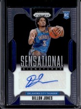 2024-25 Panini Prizm Dillon Jones Sensational Signatures RC Auto #SS-DJT Thunder