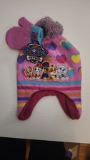 Paw Patrol Hat Mitten Set Pink Heart Stripes