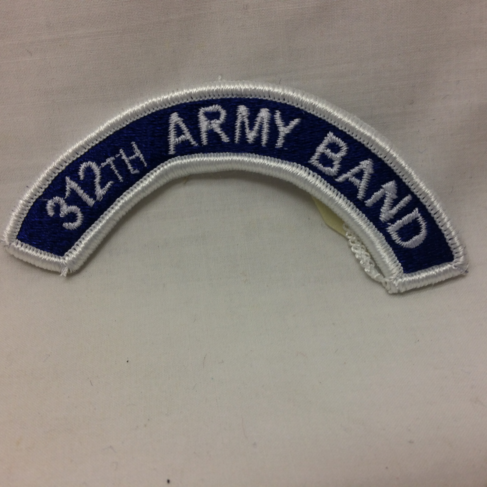 Vintage Military Arc Tab Patch 312th Army Band White Border Variant 312 ...