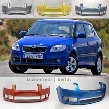 STOßSTANGE VORNE LACKIERT IN WUNSCHFARBE NEU für Skoda Fabia 5J 2007-2010