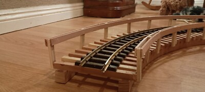 G Scale Garden Ceiling Trestle Train R1 Support W/Rails 1/4 turn For LGB USA MTH