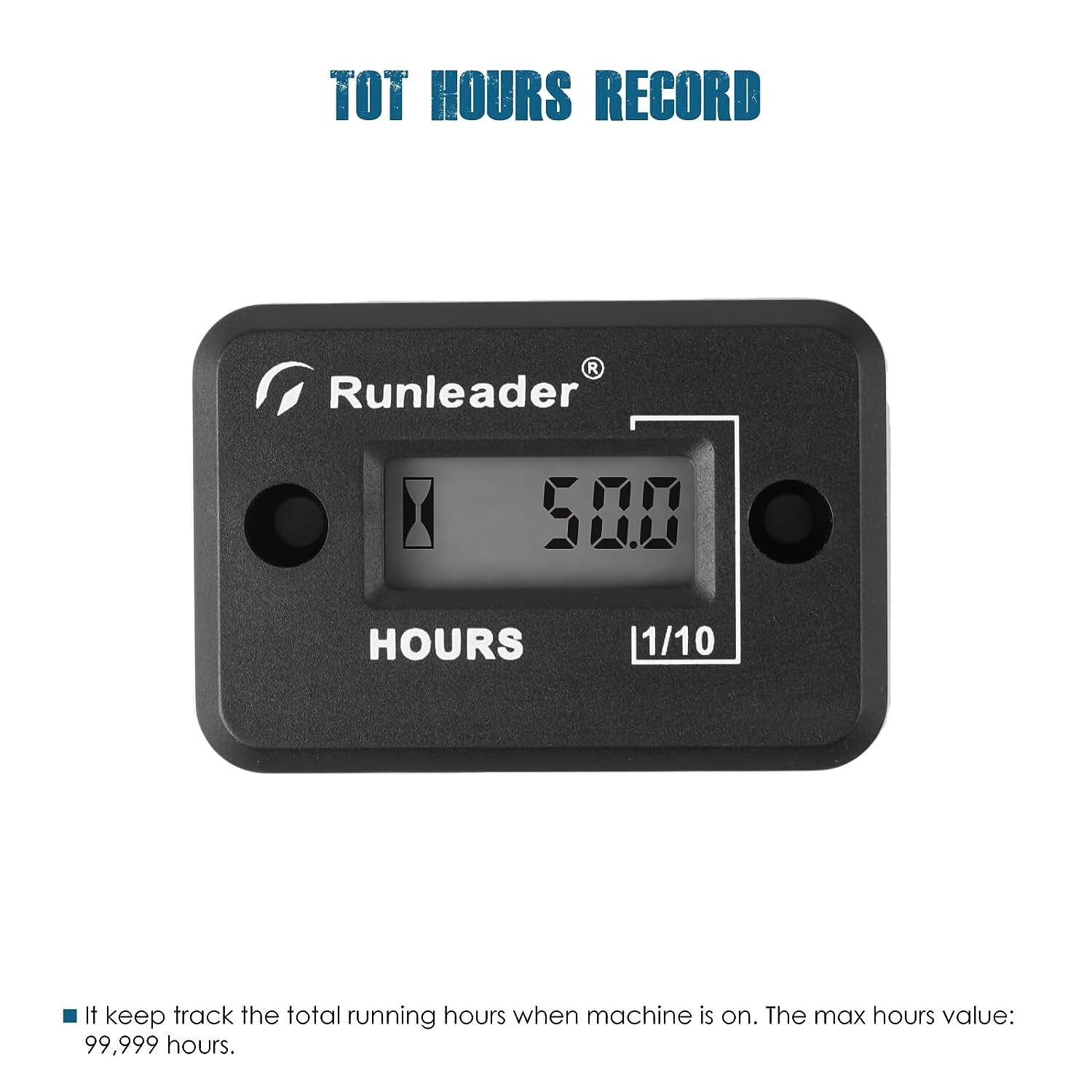 Digital Hour Meter Gauge Maintenance Reminder Small Gas Engine For Lawn