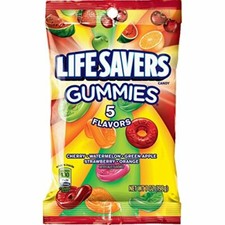 LifeSavers LIFE SAVERS 5 Flavors Gummies Candy Bag 7 ounce, Five Flavor 1-Bag 