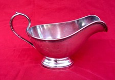 ERCUIS Bateau à Sauce Victorien Plaqué Argent Français Paris Signé Numéroté XXème