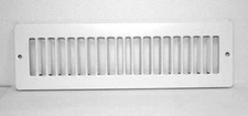 Hart & Cooley 420 Series - 12" x 2.25" White Toe Kick/Space Grille