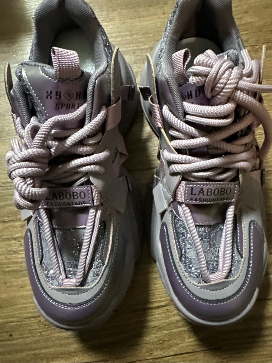 LABOBO Fashiontade Purple Sport fashion sneaker Size Women's