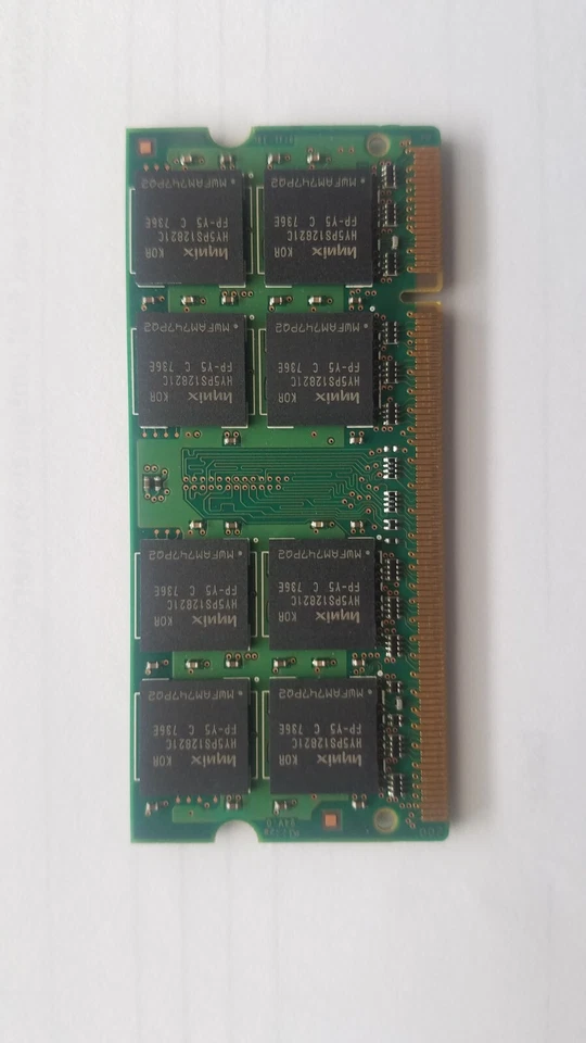 HYNIX DDR2 1GB 2Rx8 PC2-5300S-555-12 HYMP512S64CP8-Y5 AB-C SODIMM LAPTOP MEMORY - Image 4 of 4