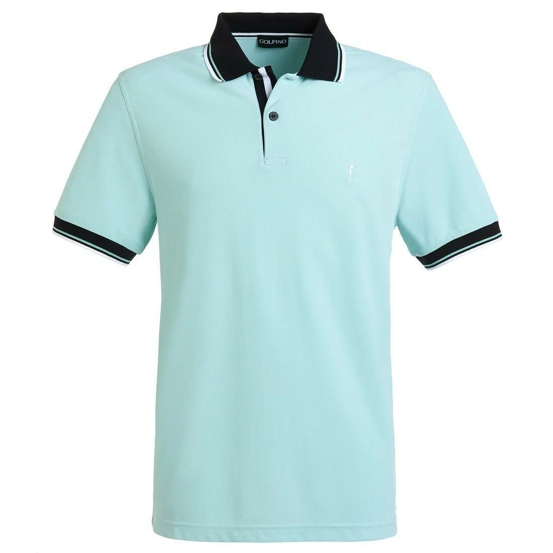 Golfino Men s Medium Pique Golf Polo Shirt Seafoam Green