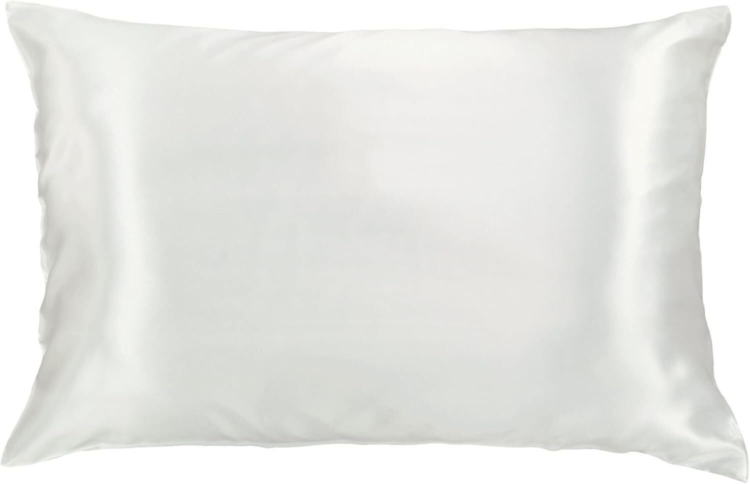 Celestial Silk Pillowcase for Hair Zippered 25 Momme Mulberry Queen White-image